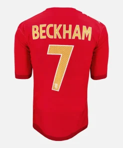2006-08 England Away Shirt Beckham 7 [Excellent] XXL