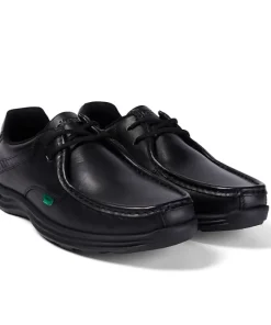 Kickers Mens Shoes Reasan Lace Leather Black