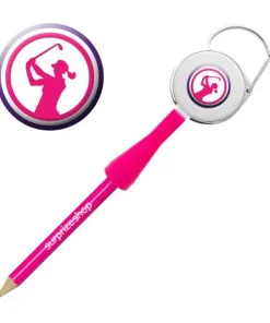 SURPRIZE SHOP PINK LADY GOLFER RETRACTABLE PENCIL