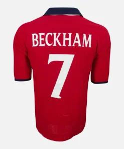 1999-01 England Away Shirt Beckham 7 [Excellent]