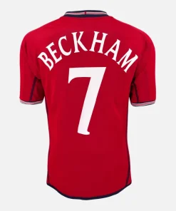 2002-04 England Away Shirt Beckham 7 [Perfect] XL