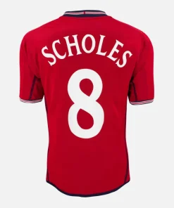 2002-04 England Away Shirt Scholes 8 [Perfect] S