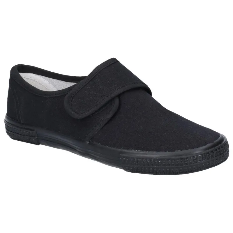 Mirak Plimsolls Touch Fastening Black