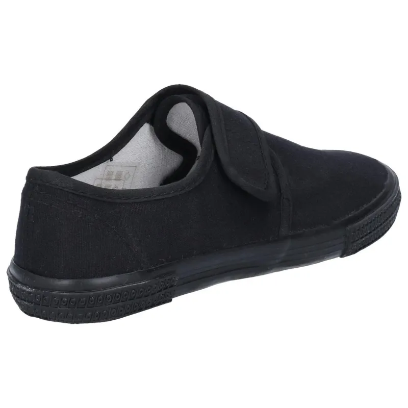Mirak Plimsolls Touch Fastening Black - Image 3