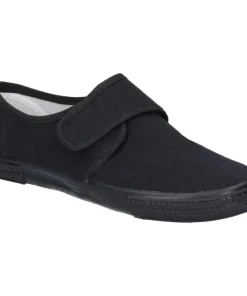 Mirak Plimsolls Touch Fastening Black