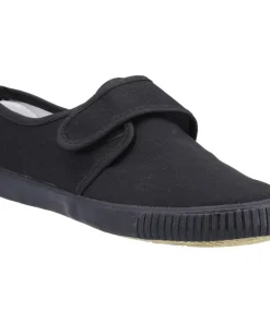 Mirak Plimsolls Touch Fastening Black