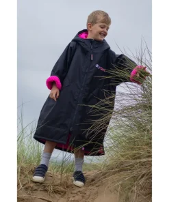 Dryrobe Kids Advance Long Sleeve V3 Black Pink