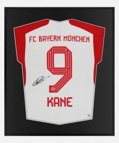 Framed Harry Kane Signed Shirt, Bayern Munich Home 9 [Lite]