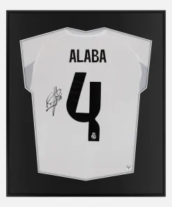 Framed Alaba Signed Shirt, Real Madrid, Adidas Home 4 [Lite]