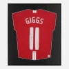 Framed Giggs Signed Man United Shirt, Moscow 2008 [Lite]