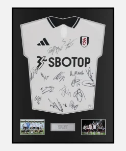 Framed Squad Signed Fulham Shirt 2024-25 Home [Classic]