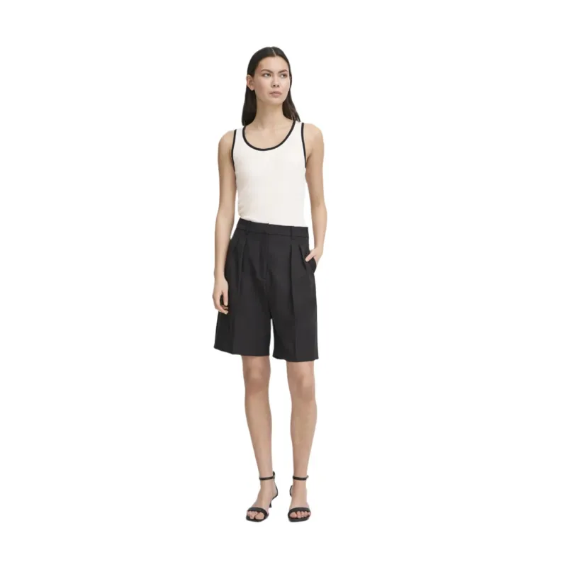 Ichi Womens T-Shirt Palmela Cloud Dancer - Image 2