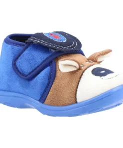 Mirak Bungle Touch Fastening Bootie Slipper Blue