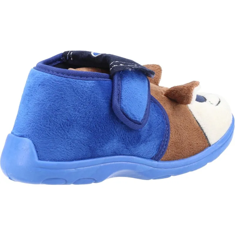 Mirak Bungle Touch Fastening Bootie Slipper Blue - Image 3