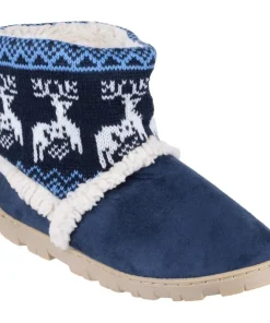 Mirak Denmark Jnr Pull On Bootie Slipper Navy