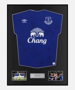 Framed Squad Signed Everton Shirt 2016-17 Home [Classic]