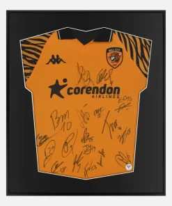Framed Hull City Signed Shirt, Squad Autographs Official Kit [Lite]