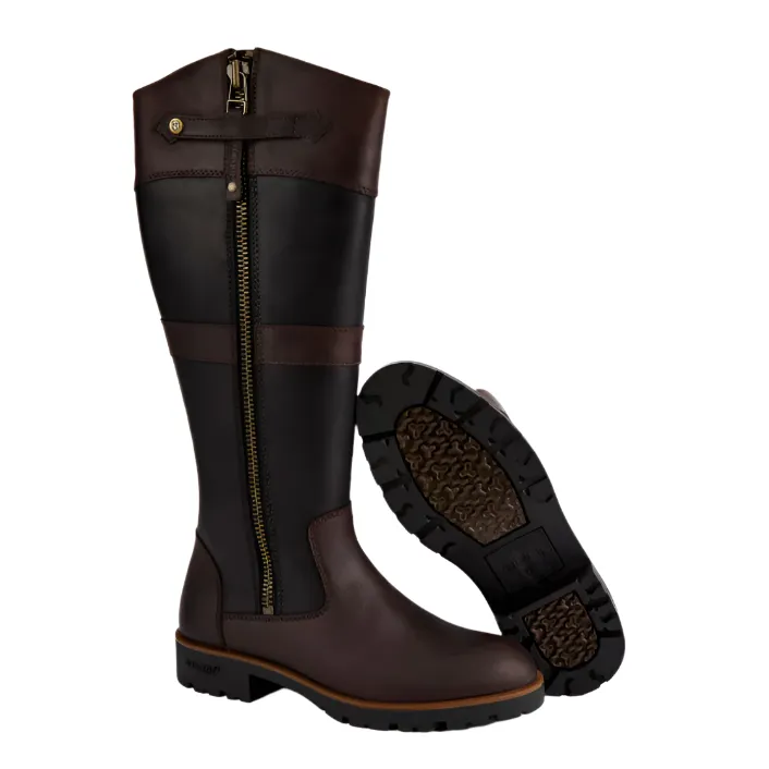 Dubarry Womens Boot Roundstone Black/Brown - Image 2