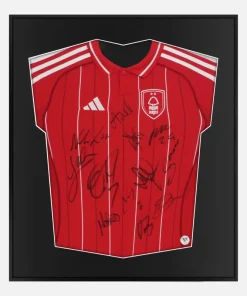 Framed Nottingham Forest Signed Shirt, 2025-26 Squad [Lite]
