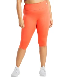 Gymshark Training Womens Cropped 3/4 Training Tights - Orange