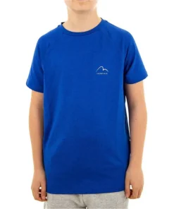 More Mile Train To Run Boys Short Sleeve Running Top - Blue