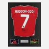 Framed Hudson-Odoi Signed Nottingham Forest Shirt Home 2025-26 [Classic]