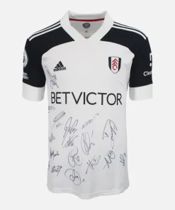 Squad Signed Fulham Shirt 2020-21 Home