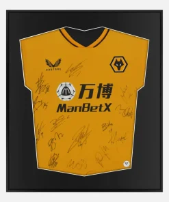 Framed Wolverhampton Wanderers Signed Shirt, Squad [Lite]