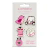 SURPRIZESHOP 4 BALL MARKER SET AND VISOR CLIP EVERYDAY GOLFING