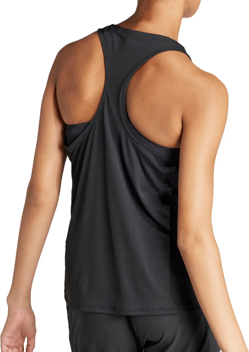 adidas Adizero Essentials Womens Running Vest Tank Top - Black - Image 2