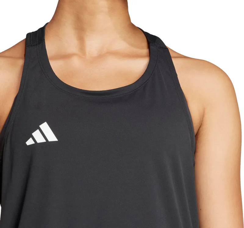 adidas Adizero Essentials Womens Running Vest Tank Top - Black - Image 3
