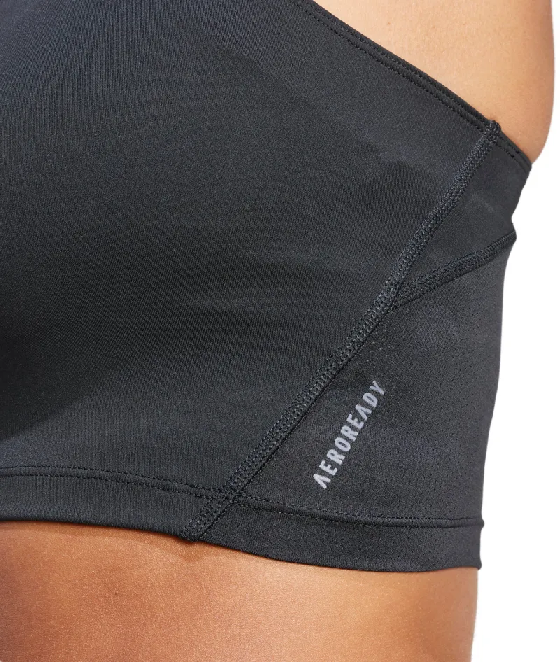 adidas Adizero Essentials Womens Running Crop Top - Black - Image 3