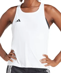 adidas Adizero Essentials Womens Running Vest Tank Top - White