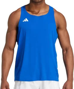 adidas Adizero Essentials Mens Running Vest - Blue