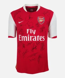 Squad Signed Arsenal Shirt 2006-08 Home [24 Autographs]