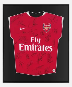 Framed Arsenal Signed Shirt, Rare Full Squad [Lite]