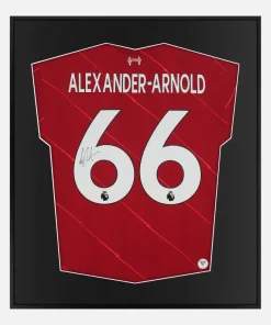 Framed Alexander-Arnold Signed Shirt, Liverpool Authentic Home [Lite]
