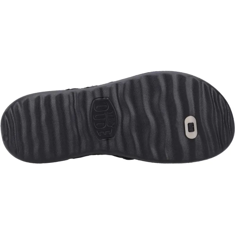 HEYDUDE Myers Flip Sport Mode Sandal Black/Black - Image 2