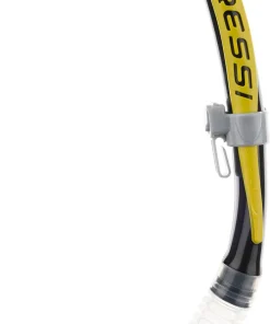 CRESSI ALPHA ULTRA DRY SNORKEL CLEAR/BLACK/YELLOW