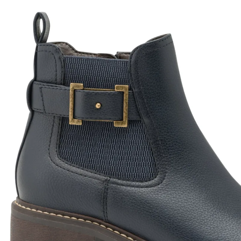 Jana Womens Boot 8-25486 Navy - Image 3