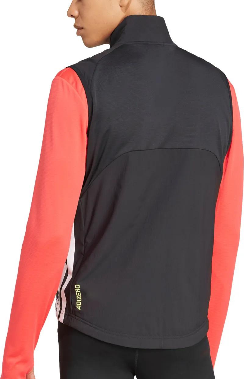adidas Adizero Mens Running Gilet - Black - Image 2