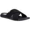 HEYDUDE Christi Slide Distressed Sandal Black