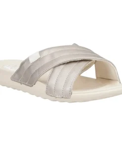 HEYDUDE Christi Slide Distressed Sandal Metallic