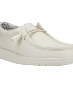 HEYDUDE Wally Canvas Shoe Stone White