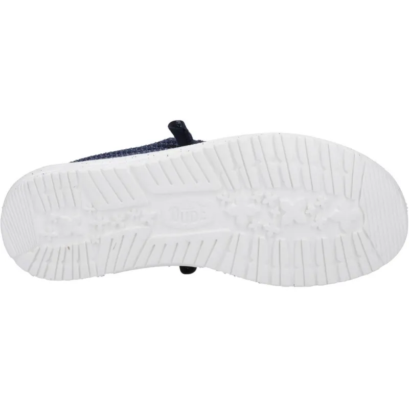 HEYDUDE Wally Sport Mesh Shoe Navy - Image 2