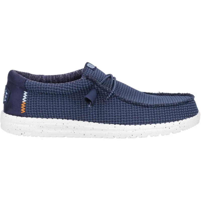 HEYDUDE Wally Sport Mesh Shoe Navy - Image 3