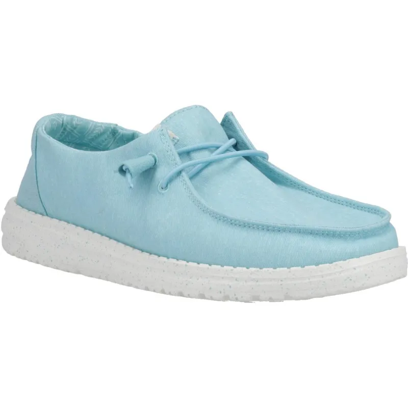 HEYDUDE Wendy Canvas Shoe Turquoise