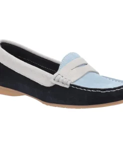 Riva Banyoles Moccasin with Tassel Navy Blue White