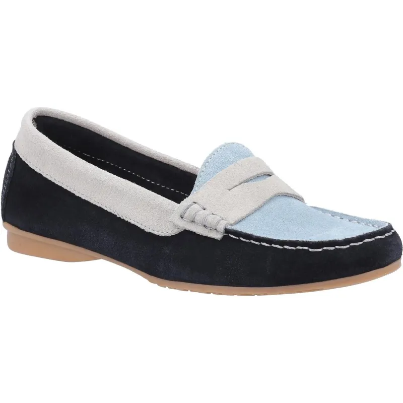Riva Banyoles Moccasin with Tassel Navy Blue White