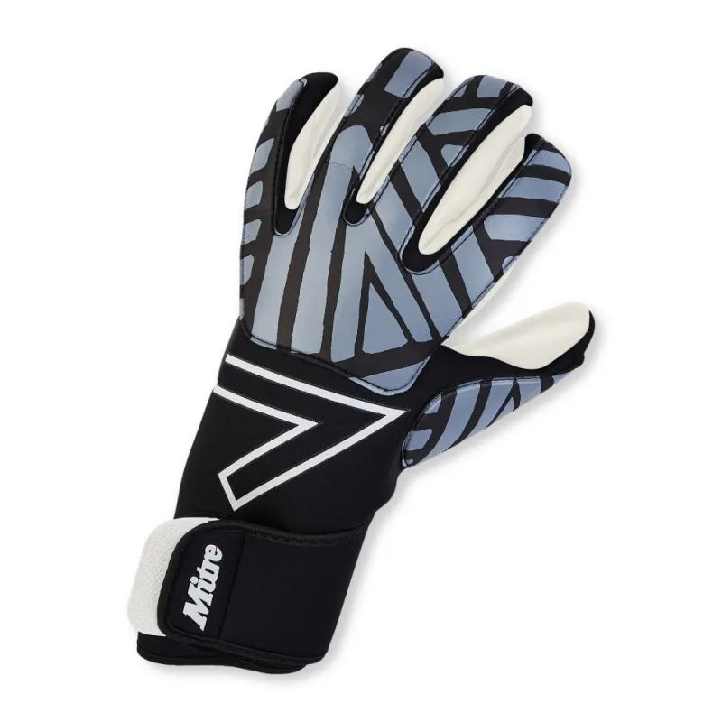 MITRE IMPEL GOAL KEEPER GLOVE JUNIOR BLACK/GREY - Image 2